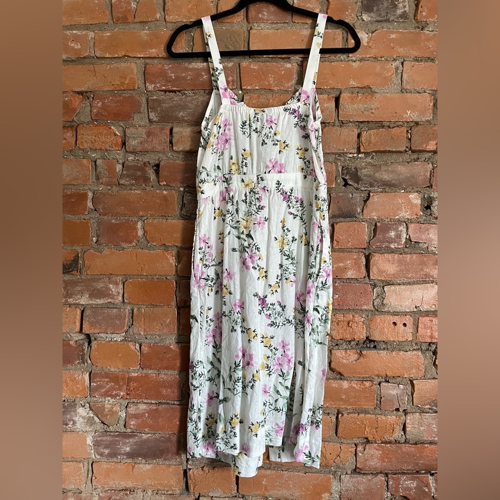 RW&CO. Linen-Blend Floral Print Dress - Picture 6 of 6